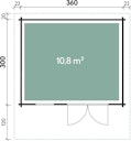 Vorschaubild Wolff Finnhaus Blockbohlenhaus Lisa 44-A/B/C XL isolierverglast