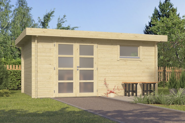 Wolff Finnhaus Gartenhaus Levke 4529 - 44 mm 