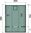Vorschaubild Wolff Finnhaus Saunafass Fasssauna 280