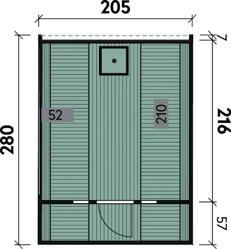 Wolff Finnhaus Saunafass Fasssauna 280