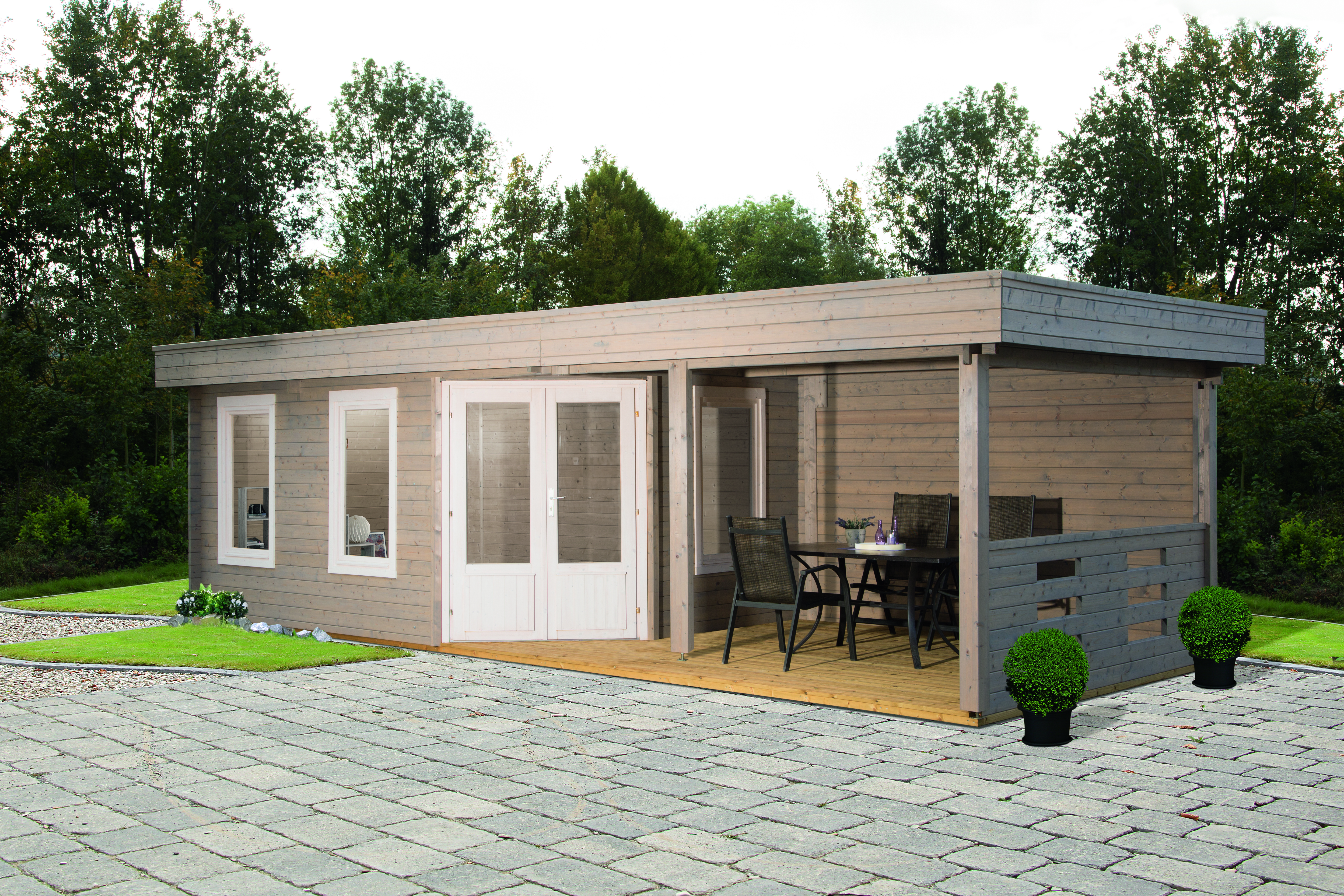 Wolff Finnhaus Gartenhaus 5-Eckhaus Maja 40-B / 1-Raum