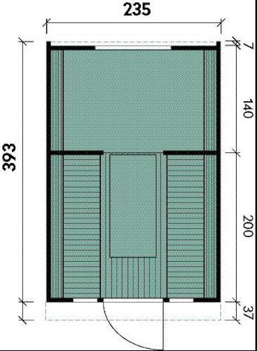 Wolff Finnhaus Campingfass 393 2-Raum 