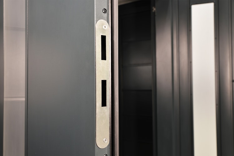 Wolff Finnhaus Premium Metall Gartenhaus Eirik 2424 Anthrazit