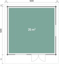 Vorschaubild Wolff Finnhaus Gartenhaus Nordkap 44-D/F/M isolierverglast XL