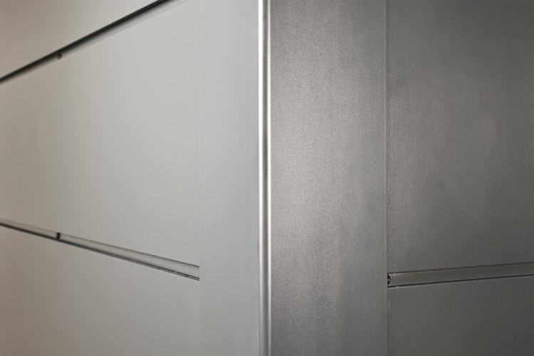 Wolff Finnhaus Premium Metall Gartenhaus Eirik 2424 Anthrazit