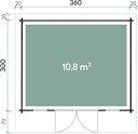 Vorschaubild Wolff Finnhaus Gartenhaus Trondheim 44-A isolierverglast XL