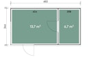 Vorschaubild Wolff Finnhaus Design-Gartenhaus Winje 6634 isolierverglast - 94 mm  