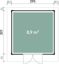 Vorschaubild Wolff Finnhaus Gartenhaus Relax C - 28 mm anthrazit