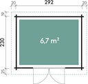Vorschaubild Wolff Finnhaus Gartenhaus Gent A - Aktionsmodell