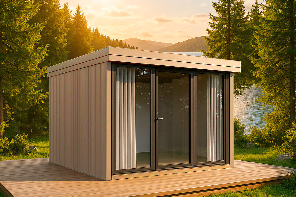 Wolff Finnhaus Design-Gartenhaus Orland 3334 isolierverglast - 94 mm  