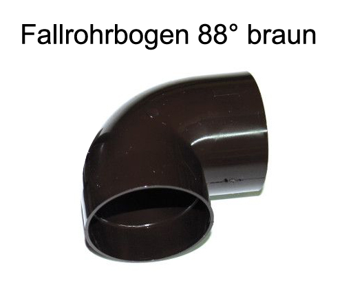 Fallrohrbogen 88° DN 60 weiß (1 Stück)