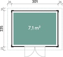 Vorschaubild Wolff Finnhaus Gartenhaus Klassik 3024 Softline - 28 mm