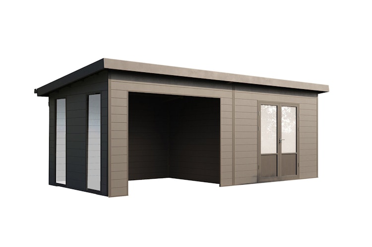 Wolff Finnhaus WPC Gartenhaus Tona 5024 mit Wandpaket - 28 mm Wolff Finnhaus WPC Gartenhaus Tona 5024 mit Wandpaket - 28 mm