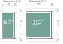 Vorschaubild Wolff Finnhaus Seitendach A/B/C/D für Gartenhäuser mit Pult- oder Flachdach