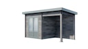 Vorschaubild Wolff Finnhaus WPC Gartenhaus Trend B+ mit Lounge-Anbau - 28 mm