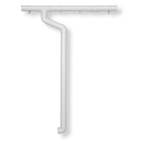 Kunststoff Dachrinnenset 404B für Pultdach/Flachdach Gartenhäuser
