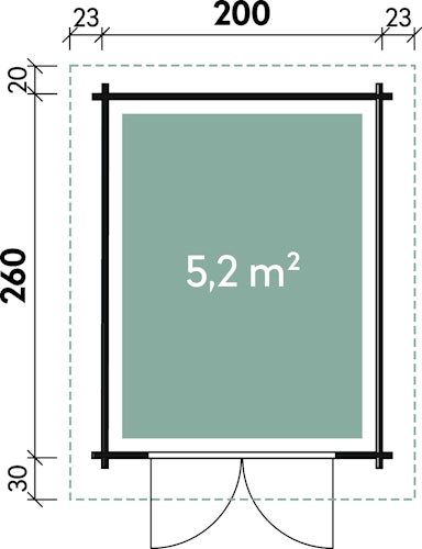 Wolff Finnhaus Emma 28-A/B Gartenhaus