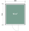 Vorschaubild Wolff Finnhaus Design-Gartenhaus Orland 3334 isolierverglast - 94 mm  