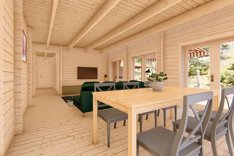 Wolff Finnhaus Ferienhaus Sundsvall 123 - 68 mm