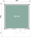 Vorschaubild Wolff Finnhaus Blockbohlenhaus Lisa 44-A/B/C XL isolierverglast