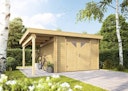 Vorschaubild Wolff Finnhaus Gartenhaus Gerätehaus Pulti 34-B  Typ 4 mit 150 cm Seitendach A