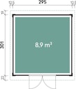 Vorschaubild Wolff Finnhaus Gartenhaus Pulti Softline 3030 - 28 mm