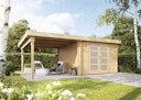 Vorschaubild Wolff Finnhaus Gartenhaus Gerätehaus Pulti 34-B  Typ 5 mit 300 cm Seitendach C