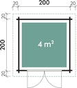 Vorschaubild Wolff Finnhaus Gartenhaus Flachdachhaus Lüttich XS - Aktionsmodell