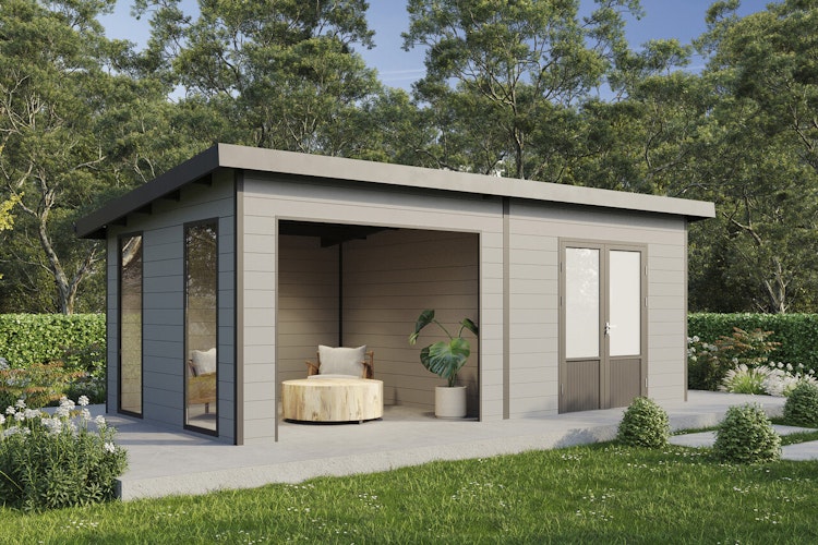 Wolff Finnhaus WPC Gartenhaus Tona 5024 mit Wandpaket - 28 mm Wolff Finnhaus WPC Gartenhaus Tona 5024 mit Wandpaket - 28 mm