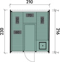 Vorschaubild Wolff Finnhaus Cube Saunafass 230 Art 2
