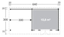 Vorschaubild Wolff Finnhaus Gartenhaus Trondheim 70-A isolierverglast XL mit Anbau 300 cm