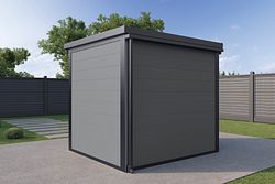 Wolff Finnhaus Metall-Dachrinnenset 200 cm mit 1 Fallrohr für Juna, Ulrik & Linnea