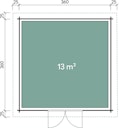 Vorschaubild Wolff Finnhaus Gartenhaus Malmö 44-B isolierverglast XL