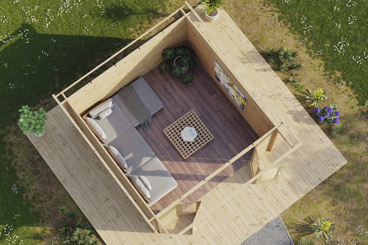Wolff Finnhaus Gartenhaus Tammo 3838 - 40 mm