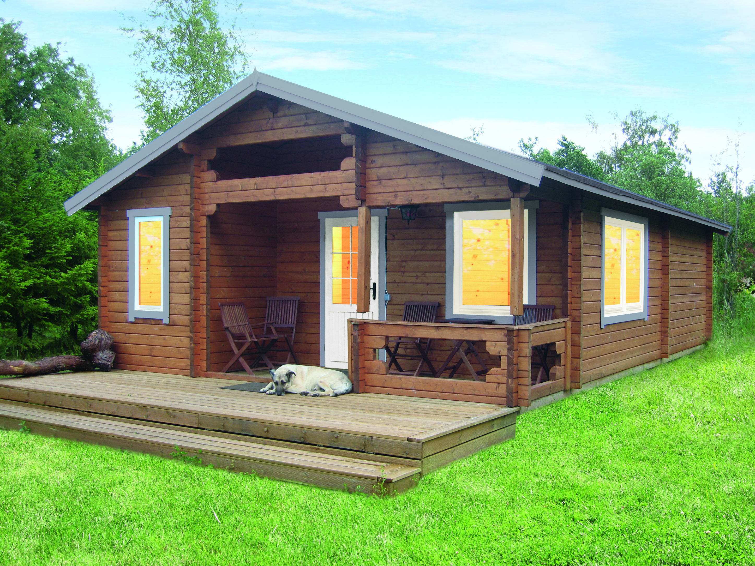 Wolff Finnhaus Gartenhaus Ferienhaus Spessart B