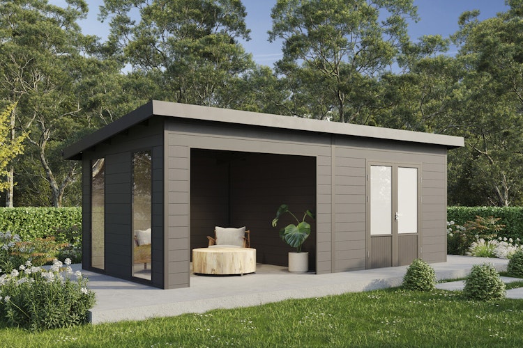 Wolff Finnhaus WPC Gartenhaus Tona 5024 mit Wandpaket - 28 mm Wolff Finnhaus WPC Gartenhaus Tona 5024 mit Wandpaket - 28 mm