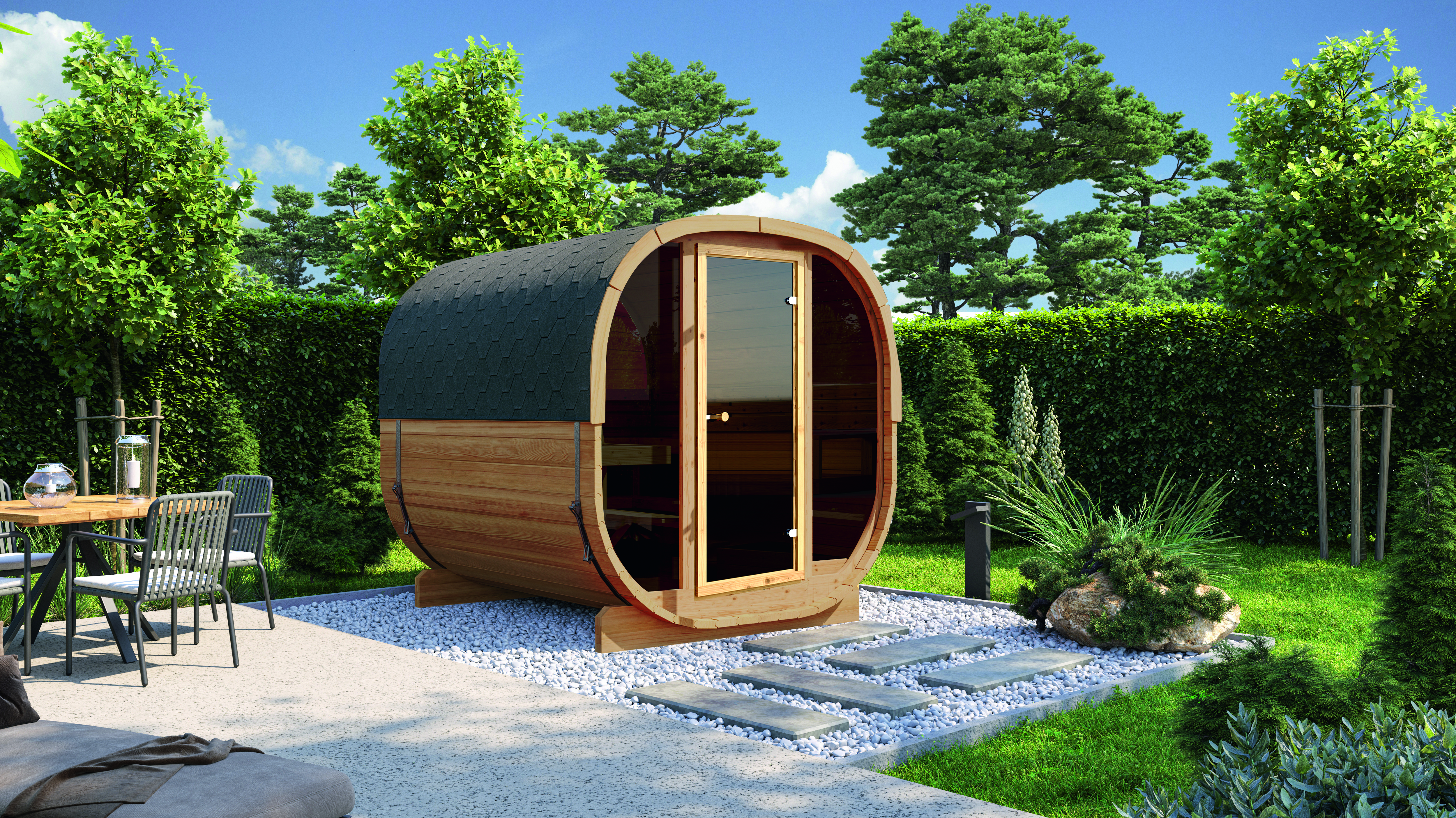 Wolff Finnhaus Cube Saunafass 230 Art 1