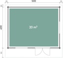 Vorschaubild Wolff Finnhaus Gartenhaus Nordkap 44-D/F/M isolierverglast XL