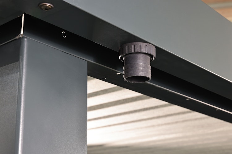 Wolff Finnhaus Premium Metall Gartenhaus Eirik 2424 Anthrazit