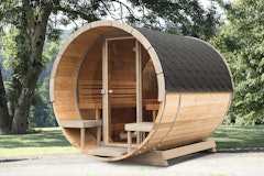 Wolff Finnhaus Vollglasfront statt Standardfront für Saunafass basic + de luxe Ø 205 cm Wolff Finnhaus Vollglasfront statt Standardfront für Saunafass basic + de luxe Ø 205 cmZubehörbild