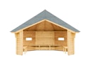 Vorschaubild Wolff Finnhaus Wetterschutzhütte / Grillhütte Wanja 3327 XL 45
