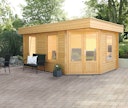 Vorschaubild Wolff Finnhaus Gartenhaus 5-Eckhaus Maja 40-B / 1-Raum