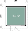 Vorschaubild Wolff Finnhaus Gartenhaus Varianta A basic 28 mm