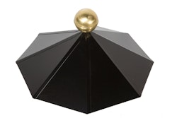 Wolff Finnhaus Dachhaube für Pavillon Kreta 8-eckig in schwarz mit Messingkugel und Platte