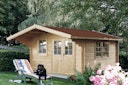 Vorschaubild Wolff Finnhaus Gartenhaus Nordkap 44-D/F/M isolierverglast XL