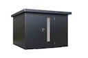 Vorschaubild Wolff Finnhaus Premium Metall Gartenhaus Hakon 3030 Anthrazit