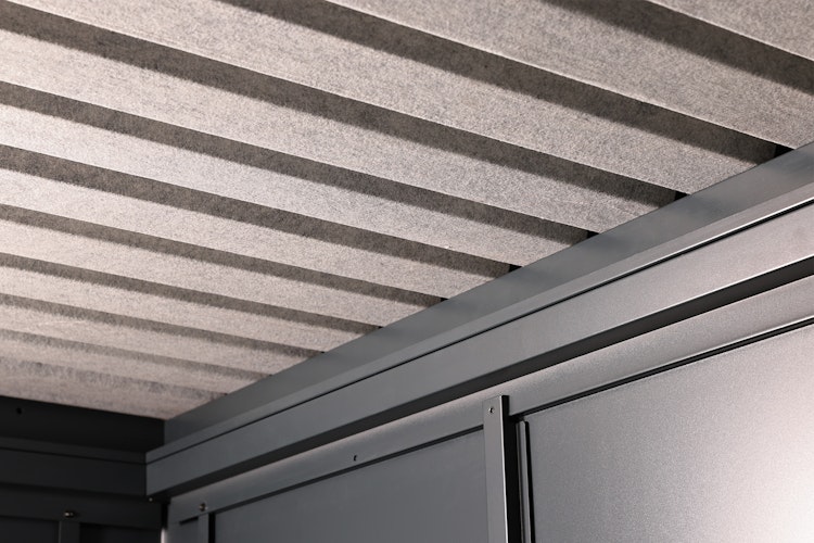Wolff Finnhaus Premium Metall Gartenhaus Eirik 2424 Anthrazit