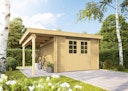 Vorschaubild Wolff Finnhaus Gartenhaus Gerätehaus Pulti 34-B  Typ 2 mit 150 cm Seitendach A