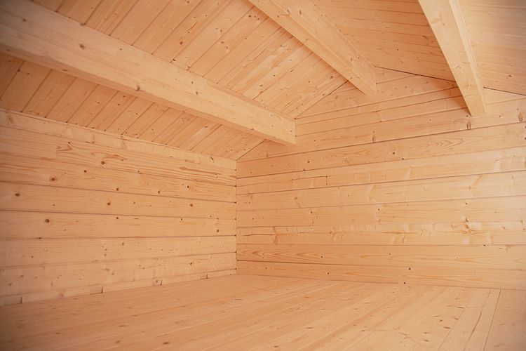 Wolff Finnhaus Gartenhaus Tirol 70 mit Seitendach
