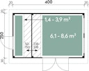 Vorschaubild Wolff Finnhaus Gartenhaus Pulti Varianta 40 2-Raum